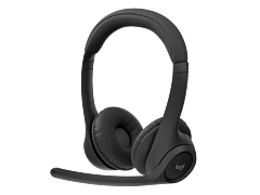 אוזניות אלחוטיות לוג'יטק Logitech Zone 305 Business Wireless Headset Teams Version, with Receiver (Black) - 981-001451
