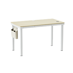 Four-Leg Dual-Motor Sit-Stand Desk with Drawer & Wireless Charger