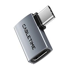Cabletime USB4 USB-C Side L-Shaped OTG Adapter