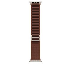 רצועות לשעונים Apple 49mm Burgundy Alpine Loop - Medium - Natural Titanium Finish - MK7E4ZM/A
