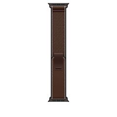 רצועות לשעונים Apple 49mm Dark Umber Trail Loop - Black Titanium Finish