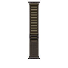 רצועות לשעונים Apple 49mm Dark Olive Alpine Loop - Small - Black Titanium Finish - MKDW4ZM/A