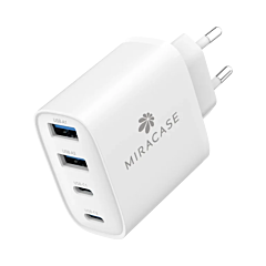 מטען קיר Miracase MWC40W 40W GaN Wall Charger (White)