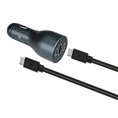 מטען לרכב Miracase PD120W 120W USB-C Car Charger with 100W USB-C to USB-C Cable (Black)