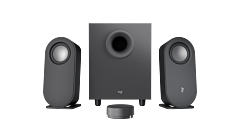רמקולים למחשב לוג'יטק Logitech Z407 Bluetooth Computer Speakers with Subwoofer and Wireless control (Graphite) - 980-001348