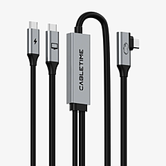 כבל נתונים וטעינה Cabletime USB 3.0 VR Data Cable with PD, 36W, 5m (Black) - CT-VRP-AG5