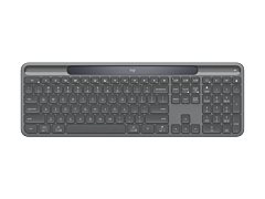 מקלדת אלחוטית לוג'יטק Logitech Signature Slim Solar+ K980 Wireless Keyboard (Graphite, US International) - 920-013764