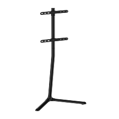 LUMI Modernist Linear Swivel Studio TV Floor Stand with V-Base