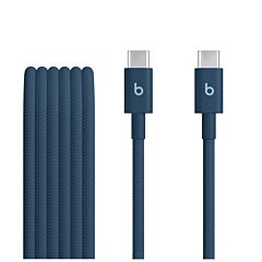 כבל טעינה ארוג Apple Beats USB-C to USB-C Woven Cable (1.5 m) - Nitro Navy - MDGE4ZM/A