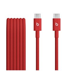 כבל טעינה ארוג Apple Beats USB-C to USB-C Woven Cable (1.5 m) - Rapid Red - MDGF4ZM/A