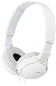 אוזניות חוטיות סוני SONY Wired On-Ear Headphones White MDR-ZX110/W