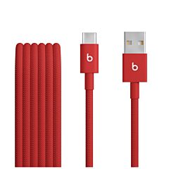 כבל טעינה ארוג Apple Beats USB-A to USB-C Woven Cable (1.5 m) - Rapid Red - MFEJ4ZM/A