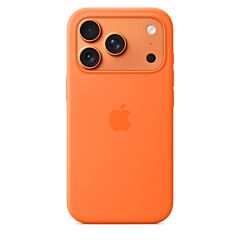 כיסוי סיליקון לאייפון 17 פרו Apple iPhone 17 Pro Silicone Case with MagSafe - Orange MGFE4ZM/A
