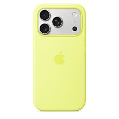 כיסוי סיליקון לאייפון 17 פרו Apple iPhone 17 Pro Silicone Case with MagSafe - Neon Yellow MGFF4ZM/A