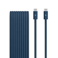 כבל טעינה קלוע Apple Beats 240W USB-C to USB-C Braided Cable (3 m / 10 ft) - Nitro Navy - MHX84ZM/A