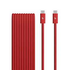 כבל טעינה קלוע Apple Beats 240W USB-C to USB-C Braided Cable (3 m / 10 ft) - Rapid Red - MHX94ZM/A