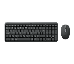 סט מקלדת ועכבר לוג׳יטק Logitech MK250 Compact Bluetooth Wireless Combo Off (Graphite) - 920-013521