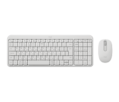 סט מקלדת ועכבר לוג׳יטק Logitech MK250 Compact Bluetooth Wireless Combo Off (Off-White) - 920-013520