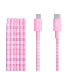 כבל טעינה ארוג Apple Beats USB-C to USB-C Woven Cable (1.5m) - Power Pink - MK8P4ZM/A