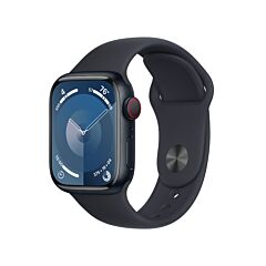 שעון אפל Apple Watch Series 9 GPS + Cellular 41mm Midnight Aluminum Midnight Sport Band M/L MRHT3QI/A