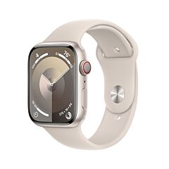 שעון אפל Apple Watch Series 9 GPS + Cellular 45mm Starlight Aluminum Starlight Sport Band M/L MRM93QI/A