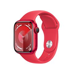 שעון אפל Apple Watch Series 9 GPS + Cellular 41mm (PRODUCT)RED Aluminum (PRODUCT)RED Sport Band S/M MRY63QI/A