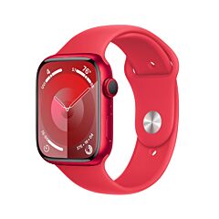 שעון אפל Apple Watch Series 9 GPS + Cellular 45mm (PRODUCT)RED Aluminum (PRODUCT)RED Sport Band M/L MRYG3QI/A