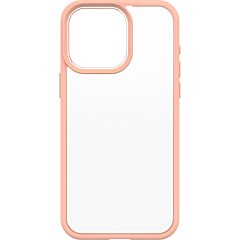 כיסוי שקוף/אפרסק לאייפון 15 פרו מקס, OtterBox Clear/Peach React Case for iPhone 15 Pro Max