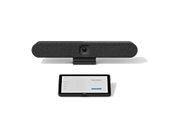 מערכת וידאו קונפרנס לחדרי ישיבות Logitech Rally Bar Huddle + Tap IP (Graphite) 99100-047-90