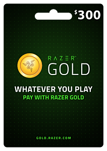 מטבע דיגיטלי לשימוש בתוך המשחק Razer Gold Top Up USD 300 (INT) - 600969908407