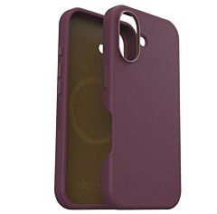 כיסוי דמוי עור בורדו MagSafe לאייפון 16, OtterBox Foxberry Symmetry Cactus Leather MagSafe Case for iPhone 16