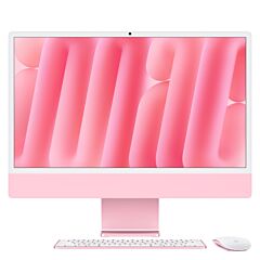 איימק Apple iMac 24" Retina 4.5K Z1ER-CTO75 Nano-texture glass, M4 10C CPU 10C GPU, 32GB, 1TB, Gigabit Ethernet, Magic Mouse, Magic Keyboard with touch ID, Four Thunderbolt 4 ports, Pink