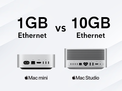 Mac mini מול Mac Studio: 1Gb או 10Gb אתרנט — מה כדאי לבחור?