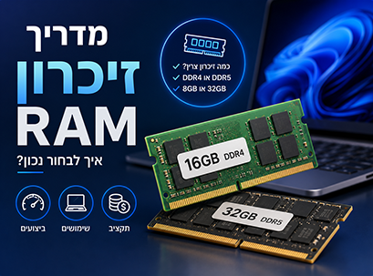 כמה זיכרון RAM באמת צריך? המדריך המלא לבחירת זיכרון למחשב